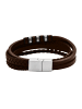 Adeliás Unisex Armband aus Leder 20,5 cm in braun