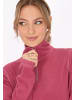 faina Damen Fleecepullover in Dunkelrosa