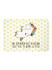 Mr. & Mrs. Panda Magnet Einhorn Blümchentail mit Spruch in Weiß