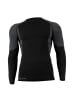Stark Soul® Skiunterwäsche - Hemd Seamless Funktionsunterwäsche in schwarz/grau