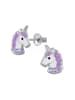 schmuck23 Silber Ohrringe 925 Einhorn 0,7 cm x 0,8 cm