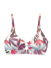 LASCANA Triangel-Bikini-Top in creme print