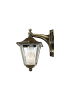 Licht-Erlebnisse Außen Wandlampe (B)14 x (H)23 cm in Messing Antik