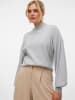 Vero Moda Strickpullover in Light Grey Melange