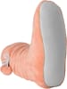 normani Damen-Fleece-Hausschuhe mit Bommeln in Apricot