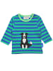 Toby Tiger Langarmshirt mit Hunde Applikation in blau