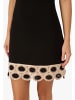 Adrianna Papell kurzes Sommerkleid Crochet Mini Dress in Black/Ecru