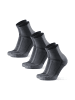 DANISH ENDURANCE Socken Long Distance Quarter in grey/black