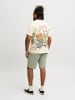 JACK & JONES PLUS T-shirt in Antique White