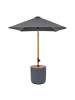 Butlers Sonnenschirm SOMBRIO mit Ständer in Anthrazit