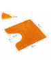 WohnDirect Badematte mit WC Ausschnitt PARIS in Orange
