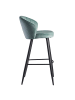 KADIMA DESIGN Barhocker | Skandinavisch, Stoff, Metallbeine, 110kg in Grün