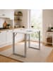 VCM  Holz Bartisch Stehtisch Tisch Tresen Xona 140x50 in Silber / Weiß