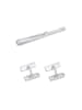 KUZZOI Schmuckset 925 Sterling Silber Geo in Silber