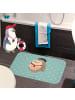 Mr. & Mrs. Panda Badezimmerteppich Eule Frankreich ohne Spruch in Türkis Pastell