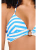 Linga Dore padded bikiniset Triangle in Ortensia blue stripe