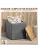HOMCOM Sitzhocker in Grau 40L x 40B x 40H cm