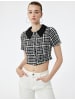 KOTON SHIRTS LS in Schwarz Karomuster