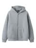 name it Hoodie mit Reißverschluss in Light Grey Melange