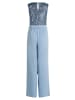 Vera Mont Jumpsuit mit Pailletten in Light Steel Blue