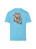 Santa Cruz T-Shirt Screaming Rose Flash in hellblau