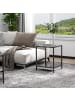 HOMCOM Beistelltisch in Schwarz 40L x 40B x 50H cm