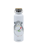 Mr. & Mrs. Panda Trinkflasche Chinchilla Blume ohne Spruch in Weiß