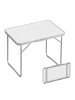 relaxdays Campingtisch in Weiß - (B)70 x (H)68,5 x (T)50 cm