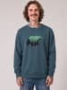 wat? Apparel Sweatshirt Waldbär in Petrol