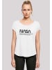 F4NT4STIC Long Cut T-Shirt NASA Logo One Tone in weiß