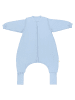 Schlummersack Schlafsack mit Füßen und umklappbaren Bündchen, 2.5 TOG in Blue Ice