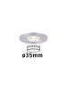 paulmann EBL Nova mini Coin rund starr IP44 LED 1x4W 310lm Alu gedreht
