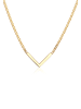 Elli Halskette 375 Gelbgold V-Kette, Geo in Gold