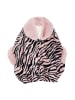 fraully Damen Poncho in Rosa Schwarz