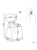 Beliani 4er-Set Gartenstuhl PRATELLO in /Beige/Schwarz