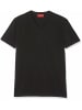 Hugo Boss V-Kragen T-Shirt für Herren in schwarz