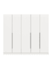 ebuy24 Kleiderschrank Kopenhagen Weiß 200 x 52 cm
