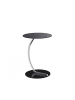 relaxdays Beistelltisch Glas in Schwarz