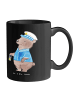 Mr. & Mrs. Panda Kaffeebecher Polizist Humor mit Spruch in Schwarz