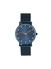 Sophie & Freda Savannah Mesh-Armbanduhr mit Swarovski-Kristallen in Blue