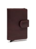 The Chesterfield Brand Prague Kreditkartenetui RFID Schutz Leder 7 cm in braun