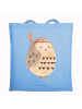 Mr. & Mrs. Panda Shopping Tasche Eule Federschmuck ohne Spruch in Sky Blue