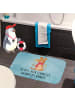 Mr. & Mrs. Panda Duschvorleger Maus Weihnachten mit Spruch in Eisblau