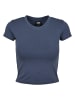 Urban Classics Cropped T-Shirts in vintageblue