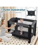 COSTWAY 5 in 1 Beistellbett in Schwarz