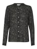 Kaffe Langarm - Hemd KAjaden Regular fit in Midnight Petit Leaf Print