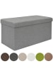 DuneDesign 80l Sitzbank 76x38x38 cm in Grau