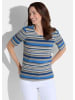 GOLDNER Shirt Shirt in grau / blau / weiß / gemustert