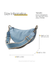 Toscanto Leder Umhängetasche, Citytasche Toscanto Tasche hellblau ca. 33cm