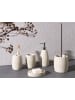 Beliani 5-tlg Badezimmer-Zubehör YARAPA in Beige